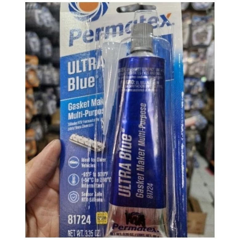 

TERMURAH Lem paking permatex gasket original blue biru ori lem mesin super lem mesin RTV/ULTRA BLUE original an