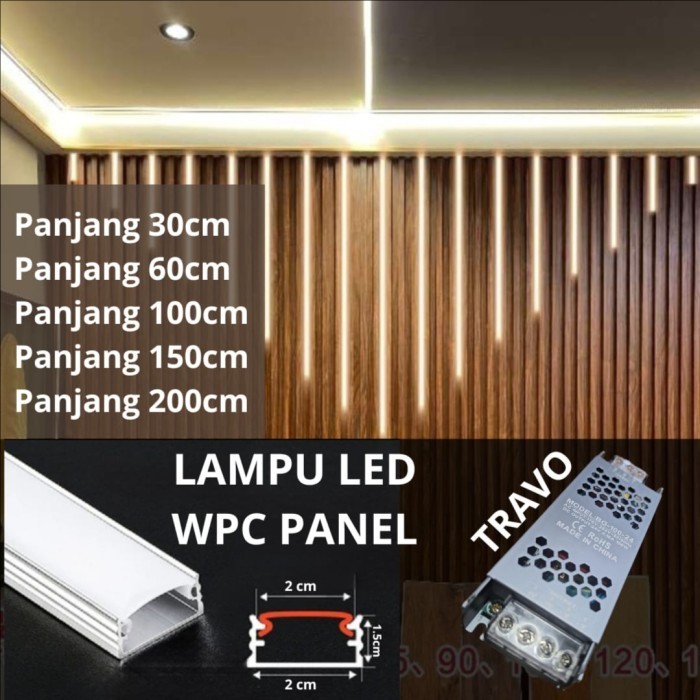 Lampu Led Wpc Panel / Lampu Hias Wpc