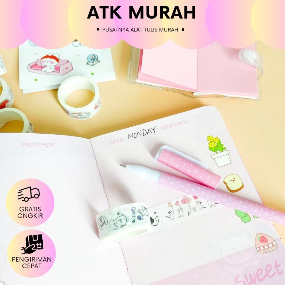 

Oy58 Paket Jurnal 7 In 1 Free Hardbox Kelinci Putih Pink Kertas Terbagus Bagus Lucu Imut Sale