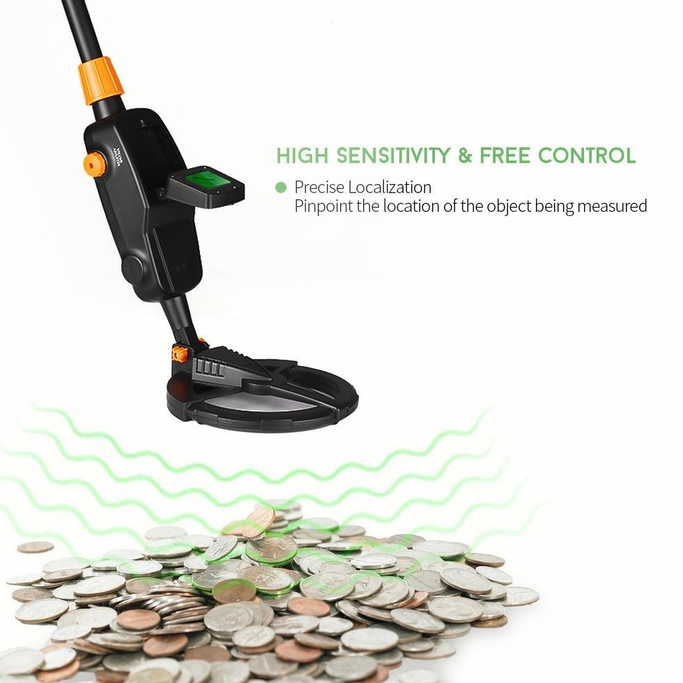 DFG metal detector pendeteksi logam dan emas detektor logam emas MD1008A Detektor Logam Bawah Tanah 