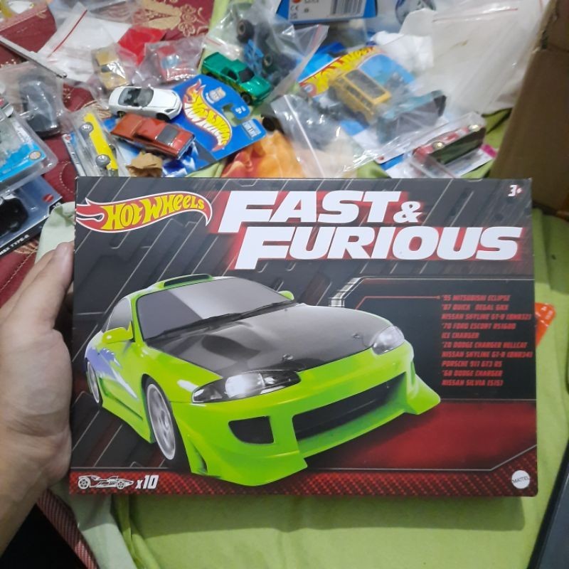 Hotwheels Fast and Furious themed 10pack full set giftpack hot wheels gift pack