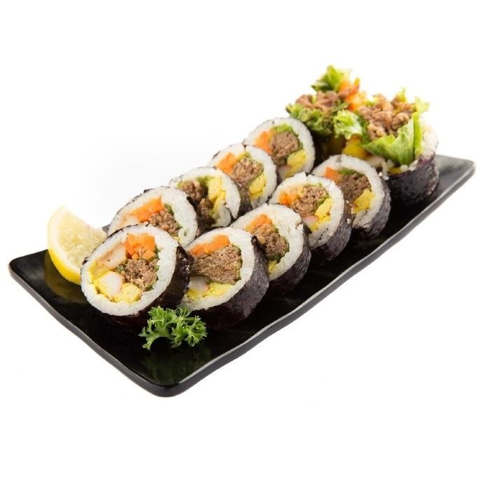 

Kimbab Bulgogi Sushi Korea murah enak asli 10 potong...
