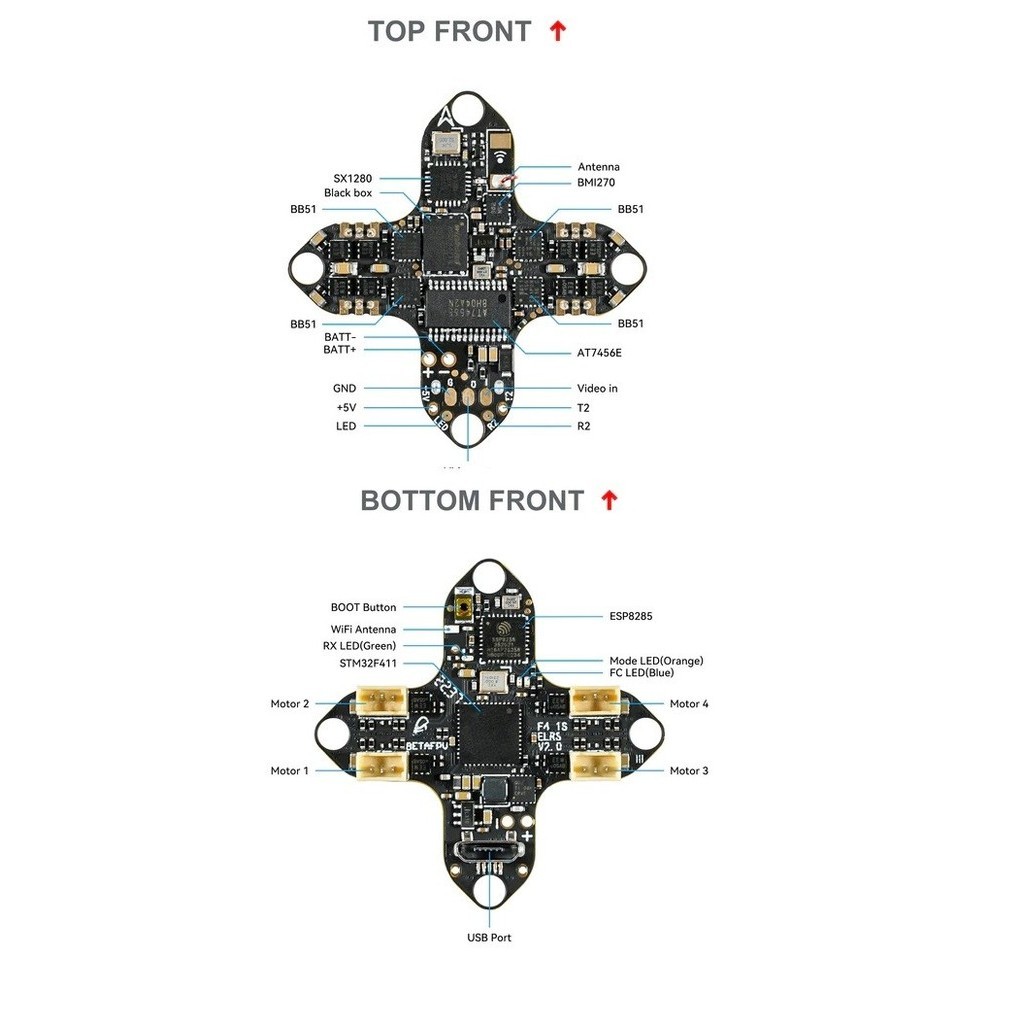Betafpv F4 1S 5A Aio (Elrs 2.4Ghz)