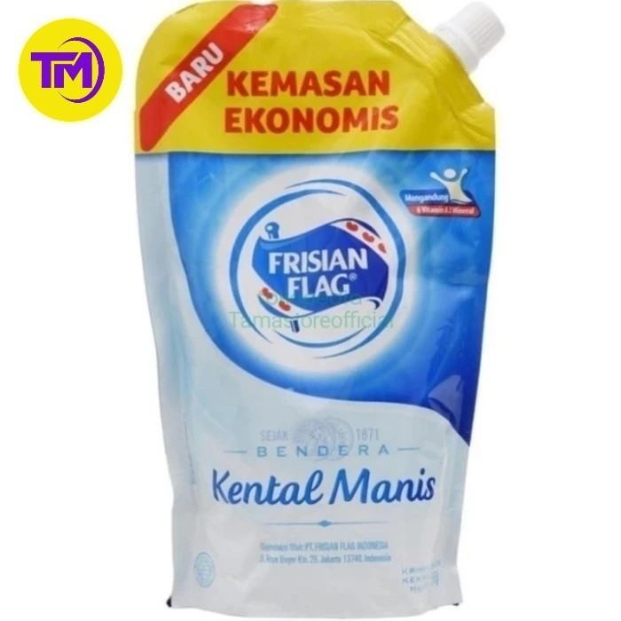 

\"\"\"\] Susu kental bendera Frisian Flag Susu Bendera putih pouch 545 gr