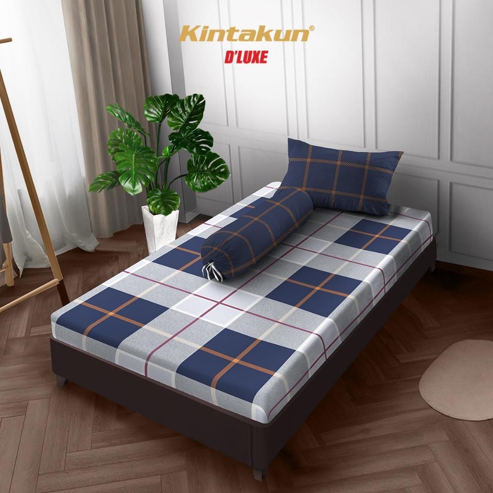 [DISKON] Kintakun Sprei Fitted 90/100/120 Arfana Aesthetic Dluxe Microtex Coklat