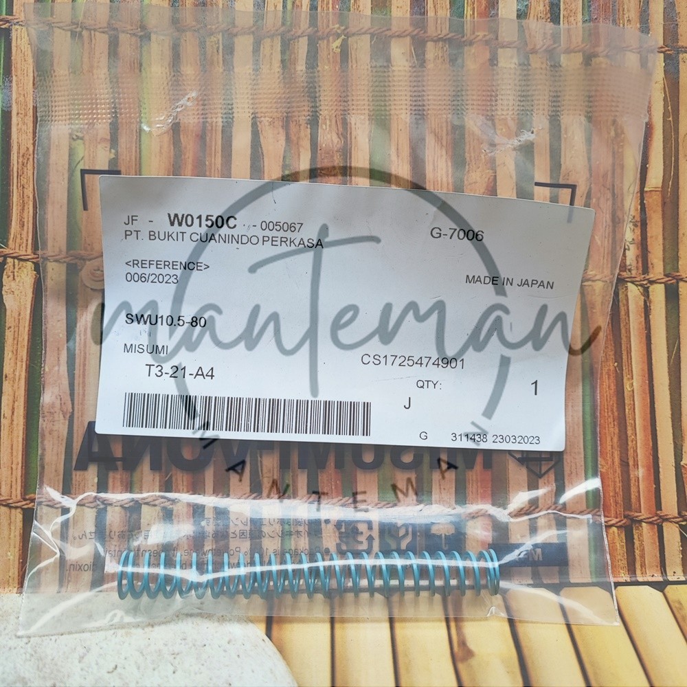 SWU10,5-80MM  Per Misumi Biru Muda 8cm-10,5mm / misumi valve biru muda panjang 8 cm od 10,5 mm