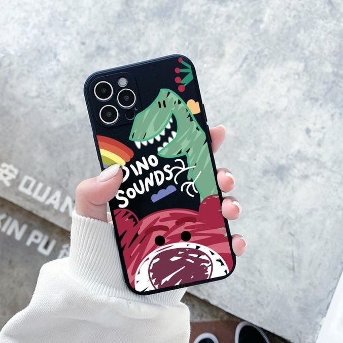 CASE IPHONE 13 13 PRO 13 PRO MAX 13 MINI CASING HP MOTIF DINO LUCU