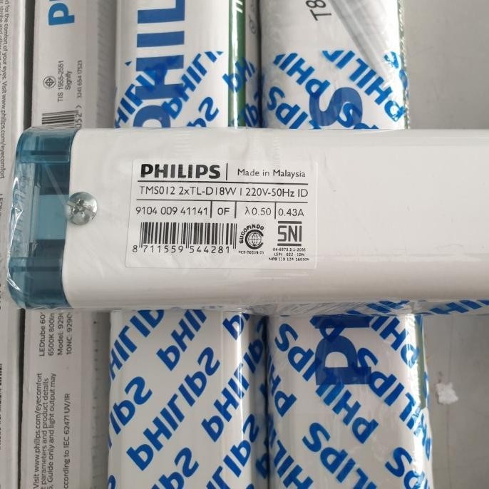 Philips Kap Lampu TL 2 x 18 Watt Simbat TMS012 Kap Rumah Saja
