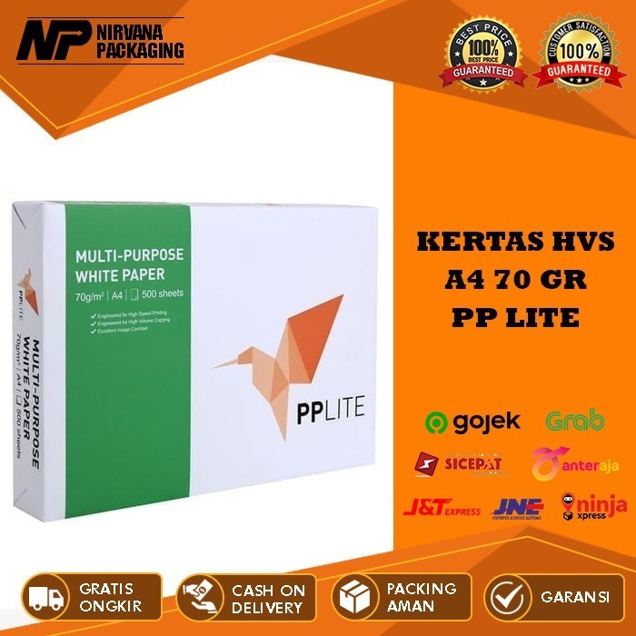 

Kertas Hvs A4 Pplite Pp Lite 75Gr Print Fotocopy 1 Rim