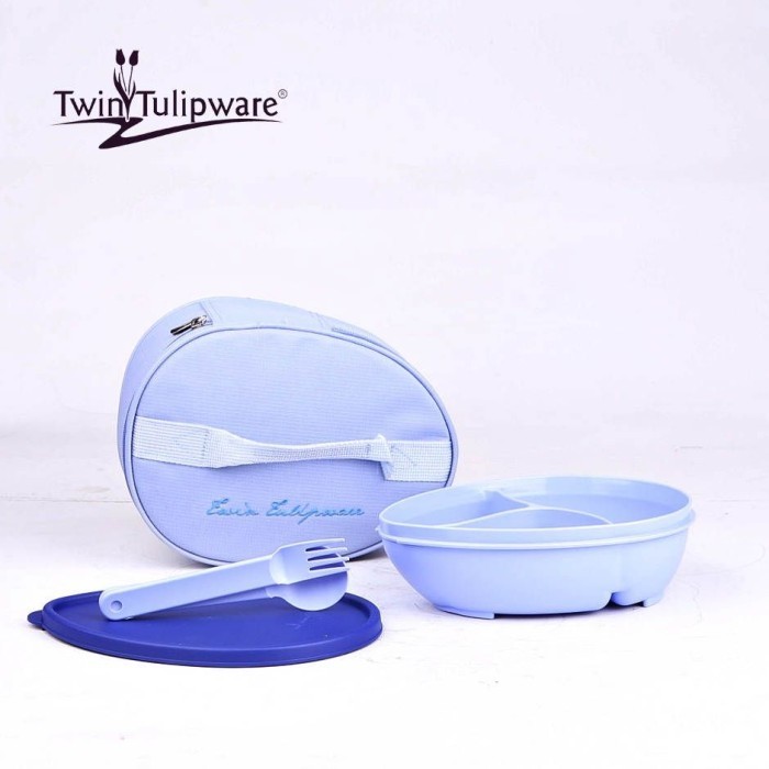 Tempat Makan Tupperware - Tas Makan - Kotak Makan - Oval Lunch Set