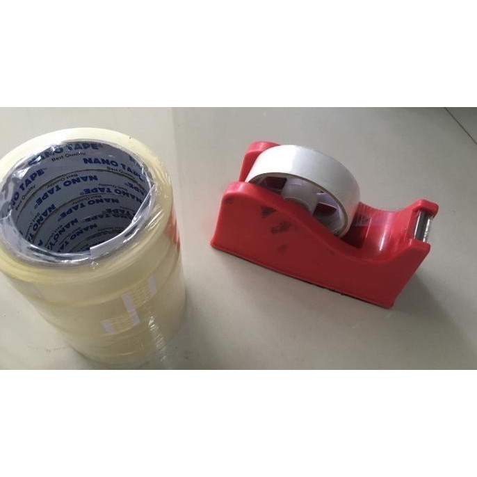 

[GUN] ISOLASI LAKBAN BENING KECIL 72 YARD 1 INCI NANO TAPE PACKING PACKAGING