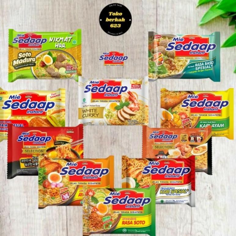 

New Produk Mie Sedaap Kuah All Variant Kuah Soto / Kari / Spicy / Baso / Ayam Bawang .