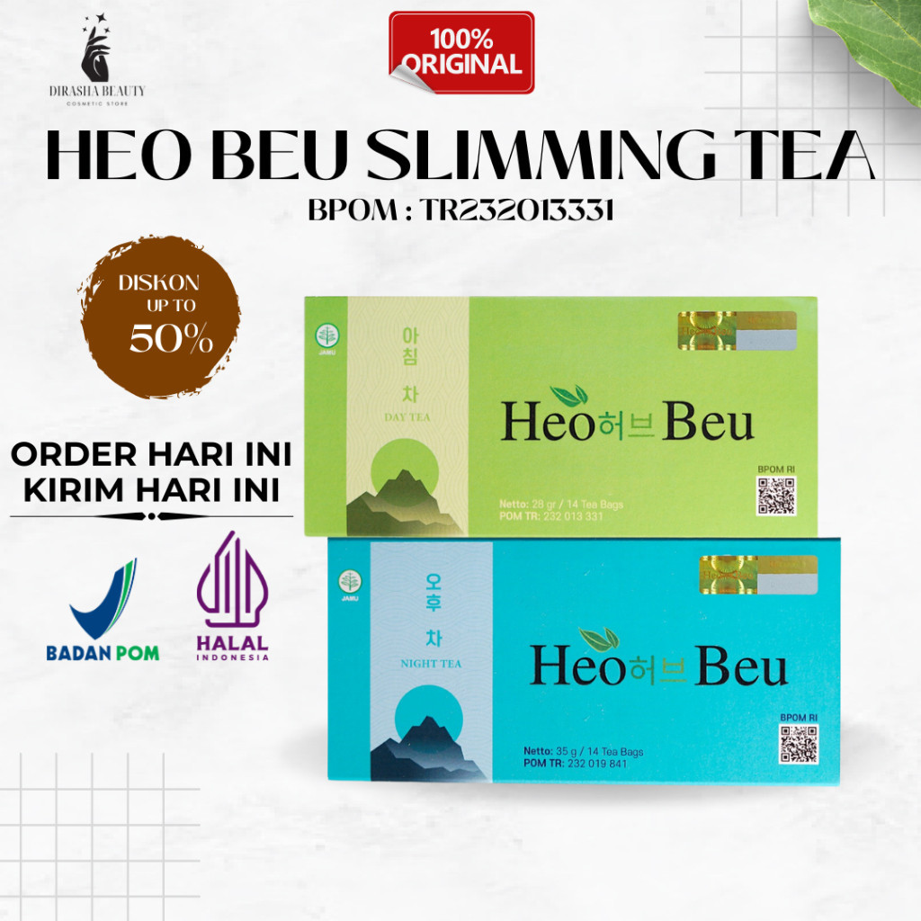

Heo Beu Slimming Tea Original Teh Diet Detoslim Pelangsing Mengecilkan Perut Buncit Wanita Herbal