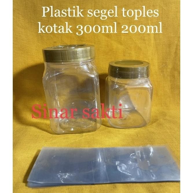 Stok Banyak PLASTIK SEGEL BOTOL KOTAK 300ML 200ML/SEGEL PLASTIK BOTOL SAMBAL/PLASTIK SEGEL SHRINK ||
