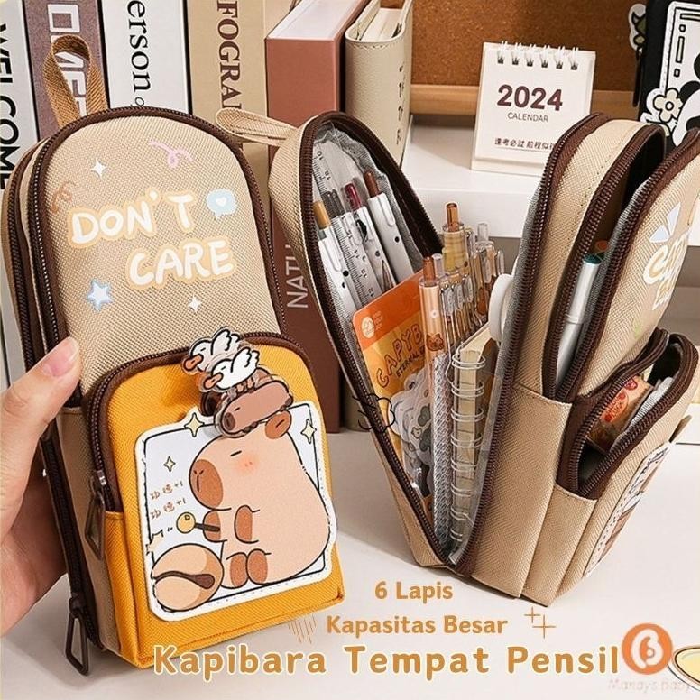 

Penjual Lokal 6 Lapis Tempat Pensil Kartun Motif Capybara kuromi Melody Panda Pensil Case Tempat Pensil Multifungsi Kapasitas Besar Penyimpanan Alat Tulis