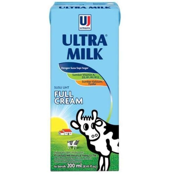 

Susu Ultra Milk UHT 200ml per karton isi 24pcs TS