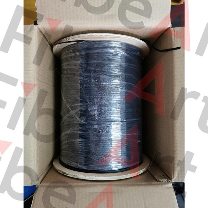 Kabel Fiber Optik Drop 4 Core - 3 Steel Wires (1000M)