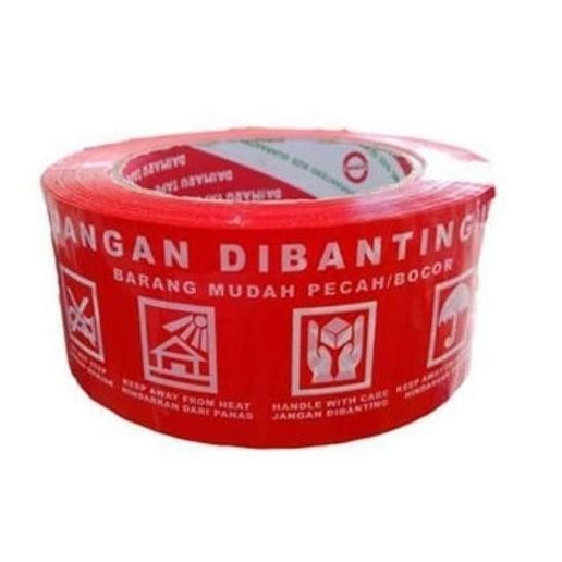 

Lakban FRAGILE Merah DAIMARU 2 Inch x 100 Meter 1 dus grab/gojek only