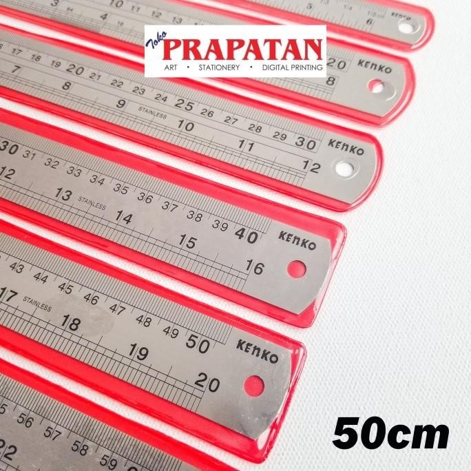 

Penggaris Besi Kenko 50 cm / Stainless Steel Ruler
