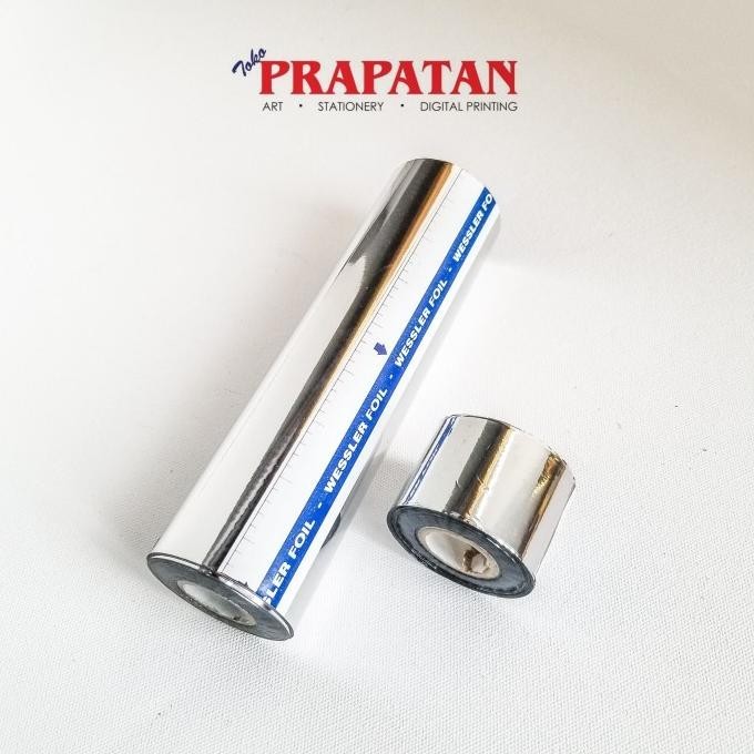 Foil silver roll (prada silver / silver prada) kecil