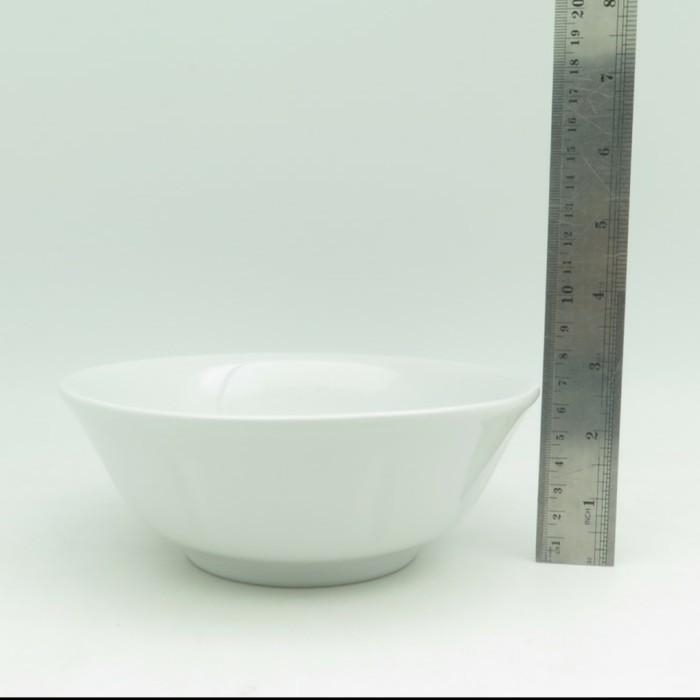 Mangkok Bakso 7 Inch Keramik Putih Polos