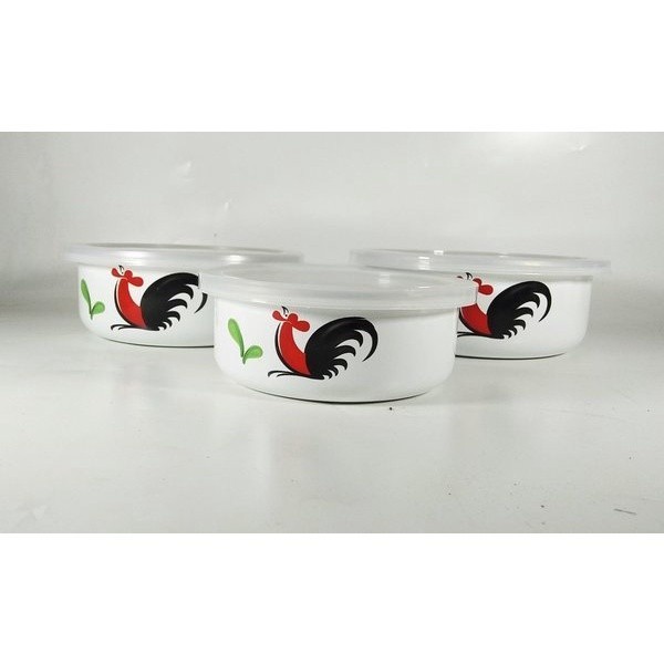 Mixing Bowl Wadah Rantang Susun 3 Pc Ayam Jago