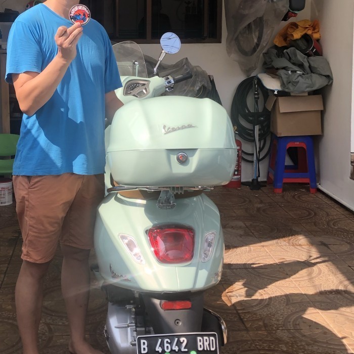 Top Box Vespa Primavera Green Relax Murah