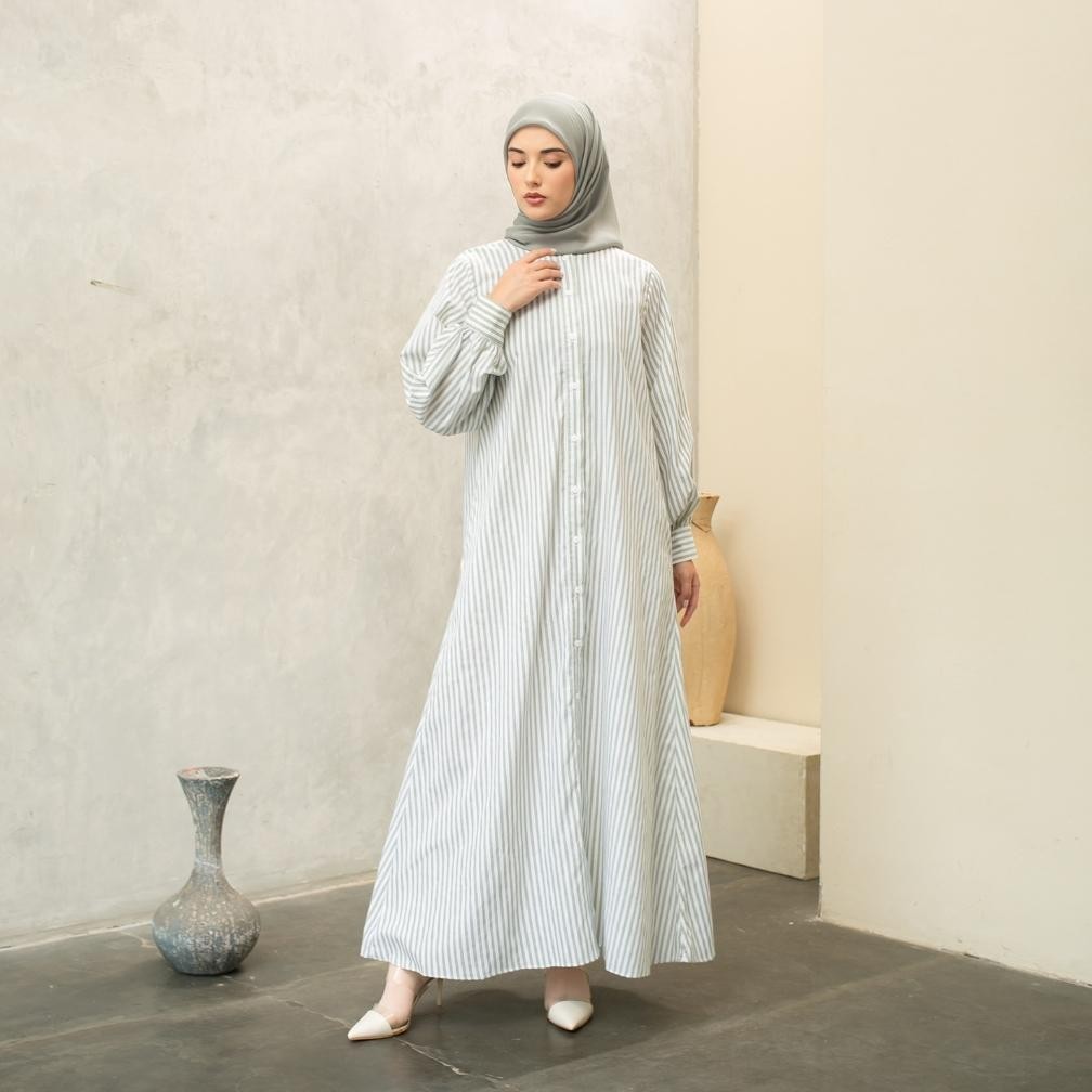 promoo luma dawa laiqa abaya / pilih warna stripes / abaya umroh dan haji bahan katun / abaya outer