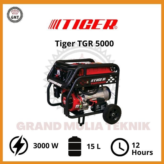 Siap Kirim! Genset Bensin Tiger Tgr 5000/Output 3000 Watt