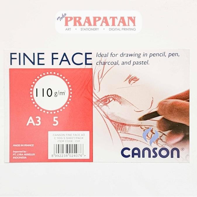 

Canson Fine Face A3 Drawing Paper 110gsm | Kertas Gambar