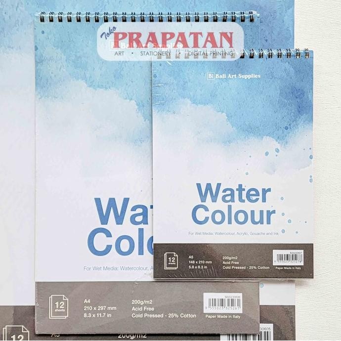 

Bali Art Spiral Watercolor Book BAS23060 | Buku Cat Air