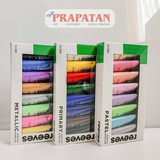 

Cat Akrilik Set Reeves 8X22Ml Pastel Metallic | Reeves Acrylic Set Fany Mall