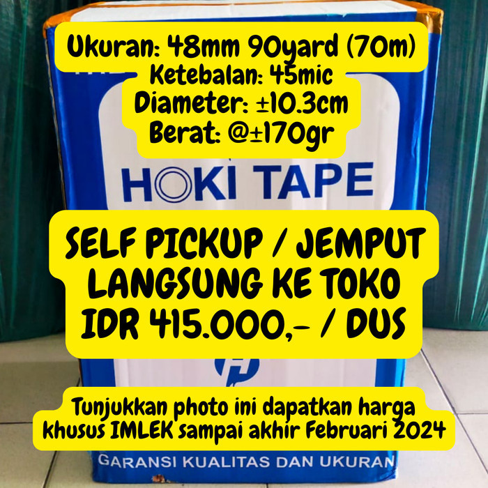 

/////] Lakban HOKI Coklat 48mm x 90Yard (1 DUS)