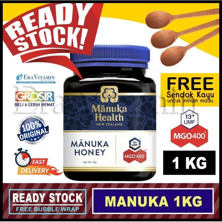 

Manuka Health Mgo 400+ (1Kg) - Madu Manuka Honey Umf 13+ (1000Gr)
