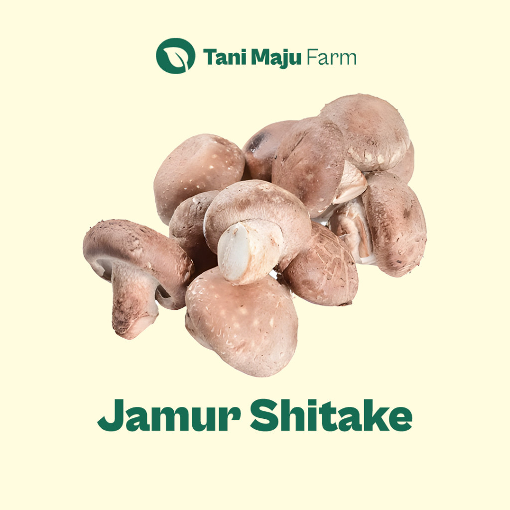 

TANI MAJU - Jamur Shitake Mushroom Fresh Organik (200 gram) - Sayuran