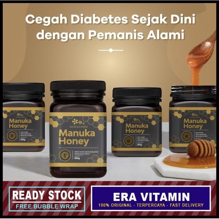 

(250Gr) Umf 5+ Madu Manuka Farm Honey New Zealand Bpom
