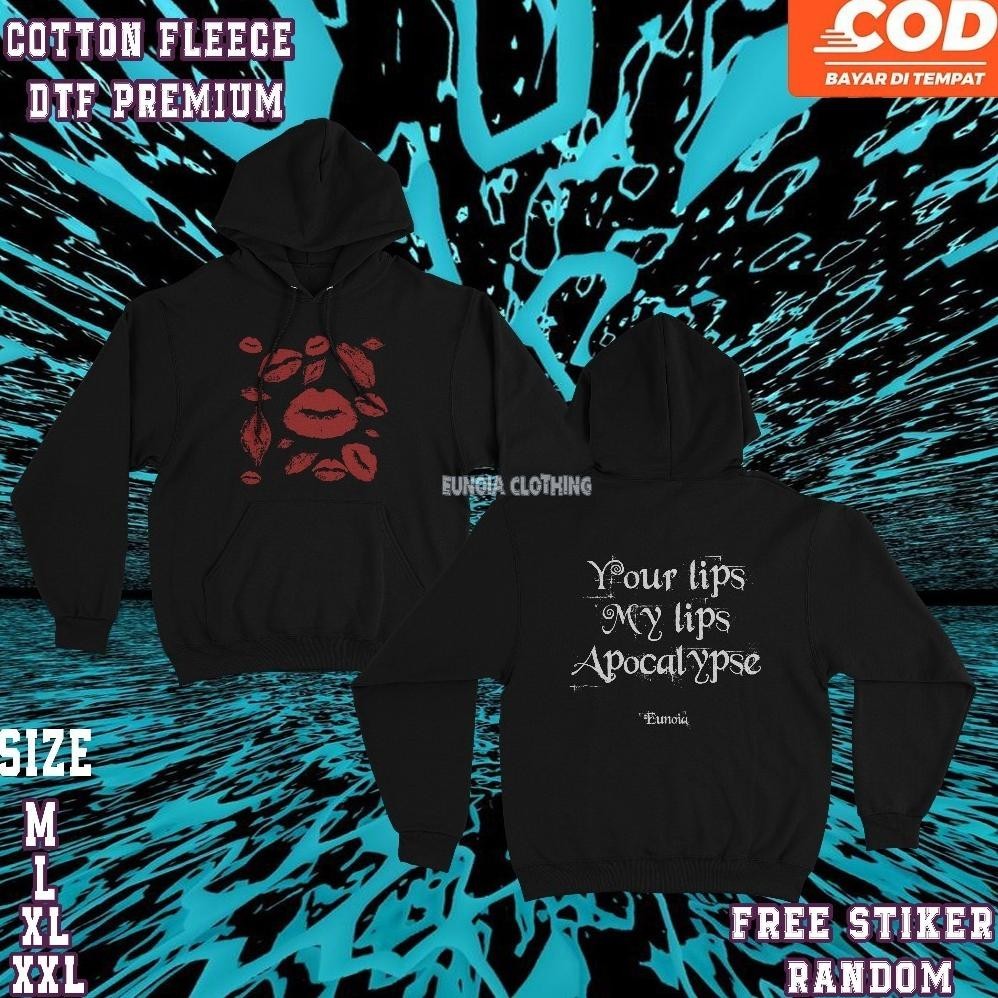 Terbaru Jacket Hoodie Kisses Hoodie Pullover Premium