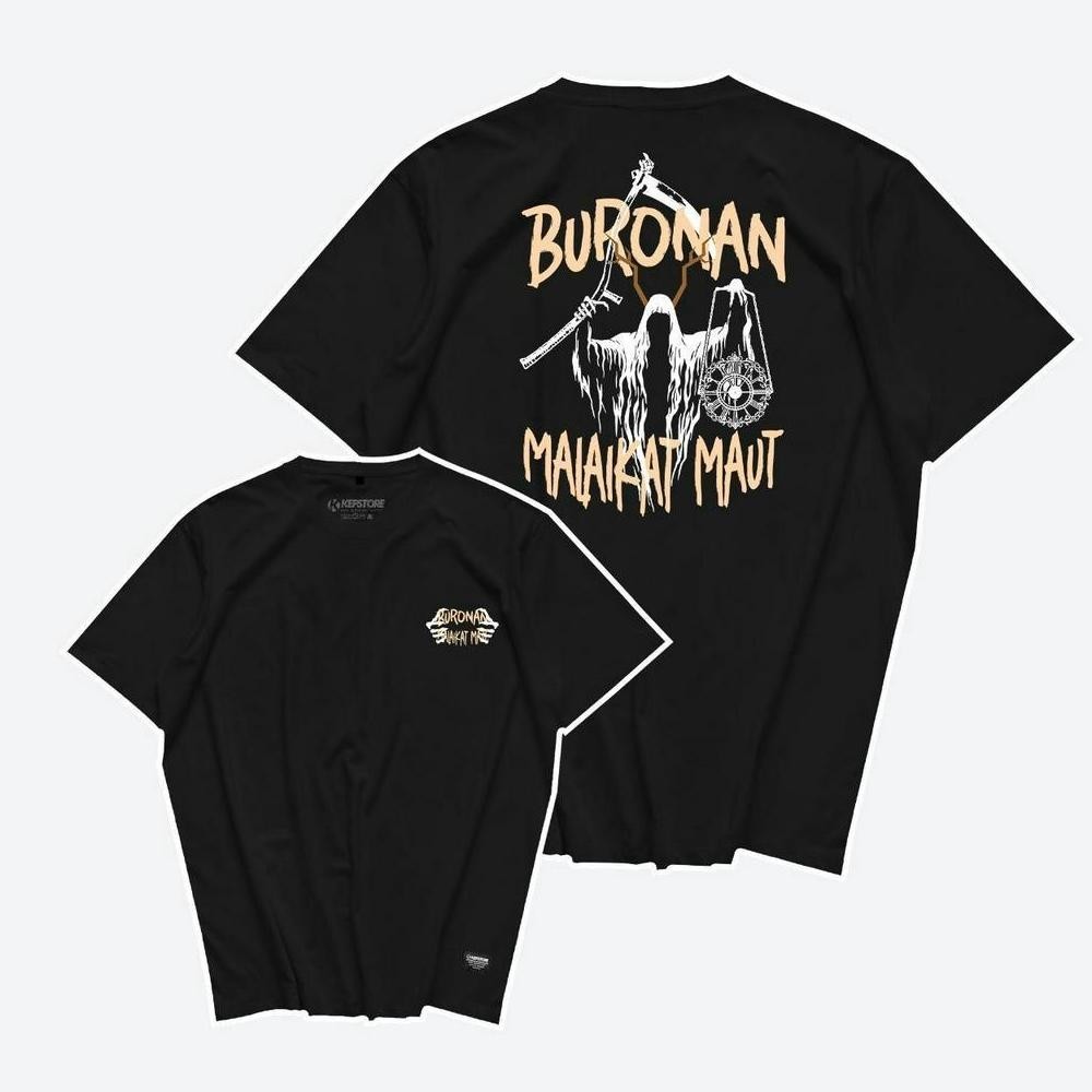 Limited Kaos Buronan Malaikat Maut Baju Kata Kata Tshirt Combed 24S