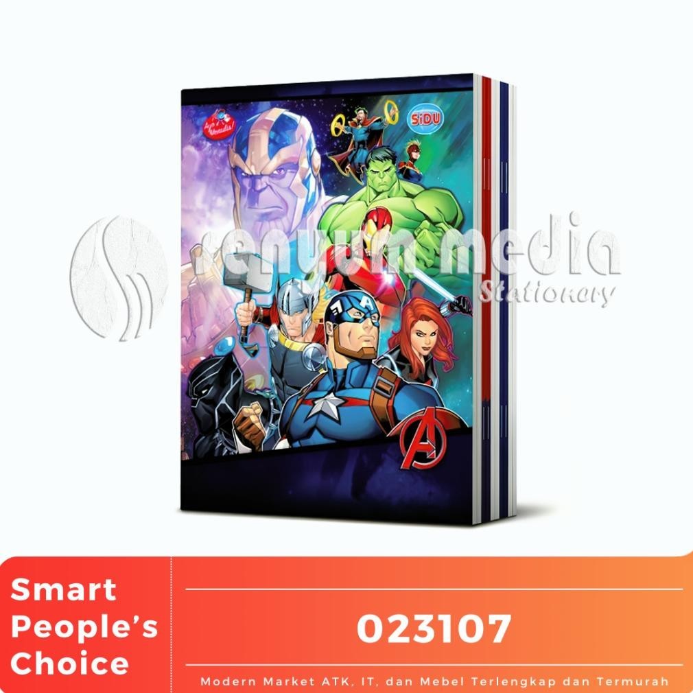 

Jy-56 Buku Tulis Sinar Dunia Sidu Marvel Avengers 38 Lembar (1 Pack Isi 10 Buku) (S:Pak) Termurah