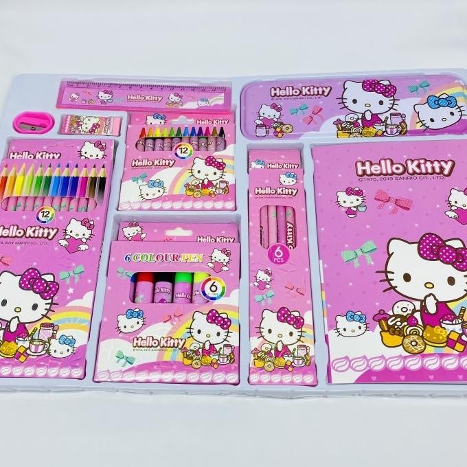 

Stationary set xl alat tulis gambar anak lengkap hello kitty TF