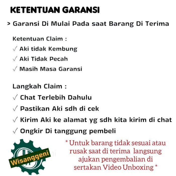 Aki Motor Honda Vario 125 150 Pcx 125 150 Satria Fu Otobatt 6 Ah