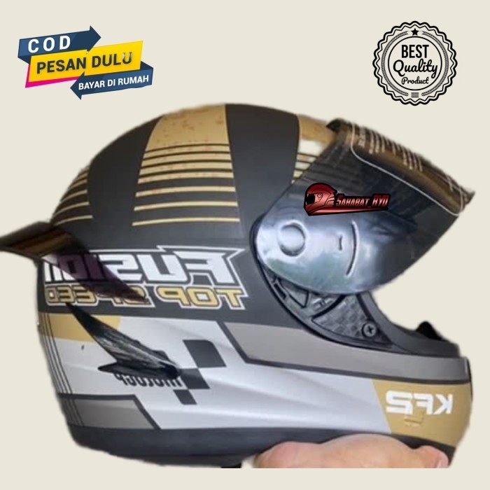 Helm Motor Full Face Paket Ganteng Spoiler Sni Cowok Pria Dewasa Murah