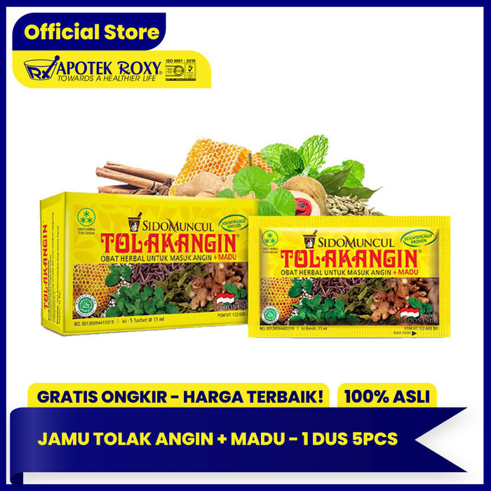 

Jamu Tolak Angin Cair Herbal Plus Madu Sido Muncul - Sachet