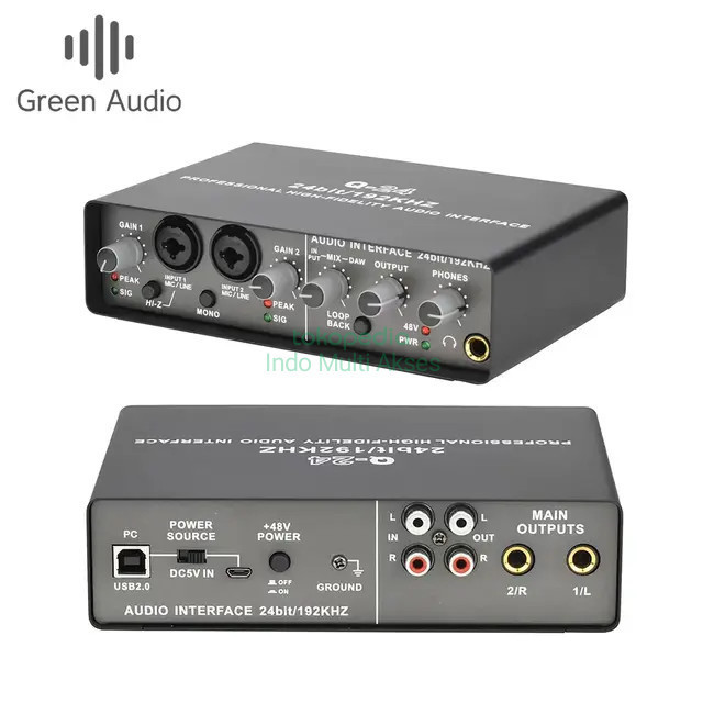 

Soundd Q24 Audio Interface Recording USB 2.0 24Bit 192kHz 2