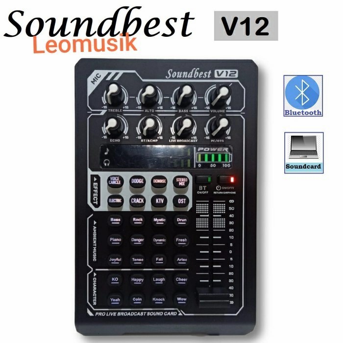 

SOUNDBEST V-12 LIVE STREAMING INTERFACE SOUNDD BT