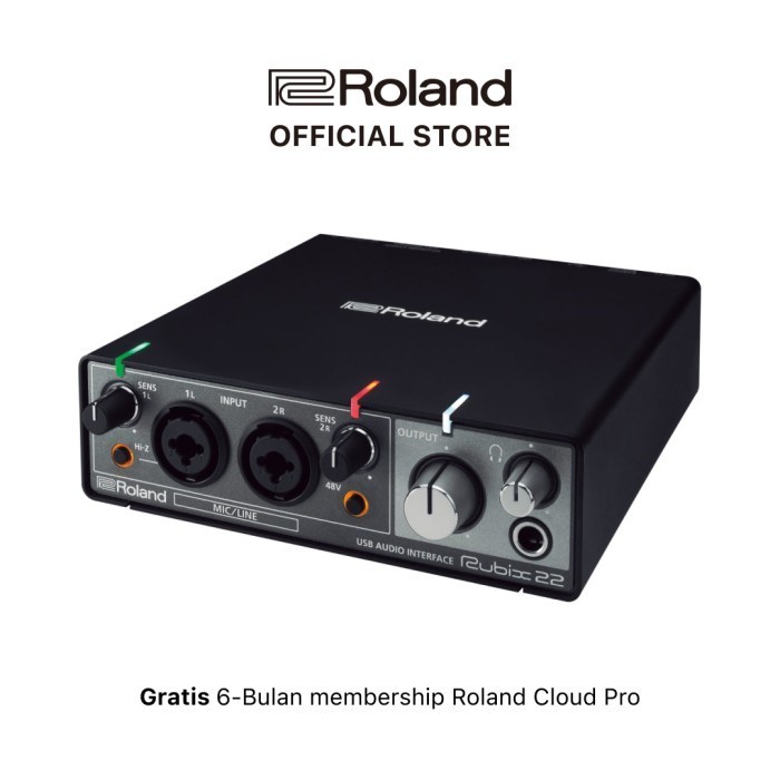 

Roland Rubix22 USB Audio Interface 2x2 Premium Studio Soundd