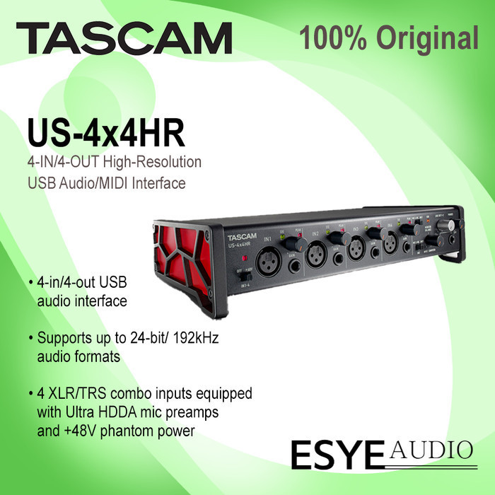 

Tascam US-4x4HR - USB Audio and Midi Interface