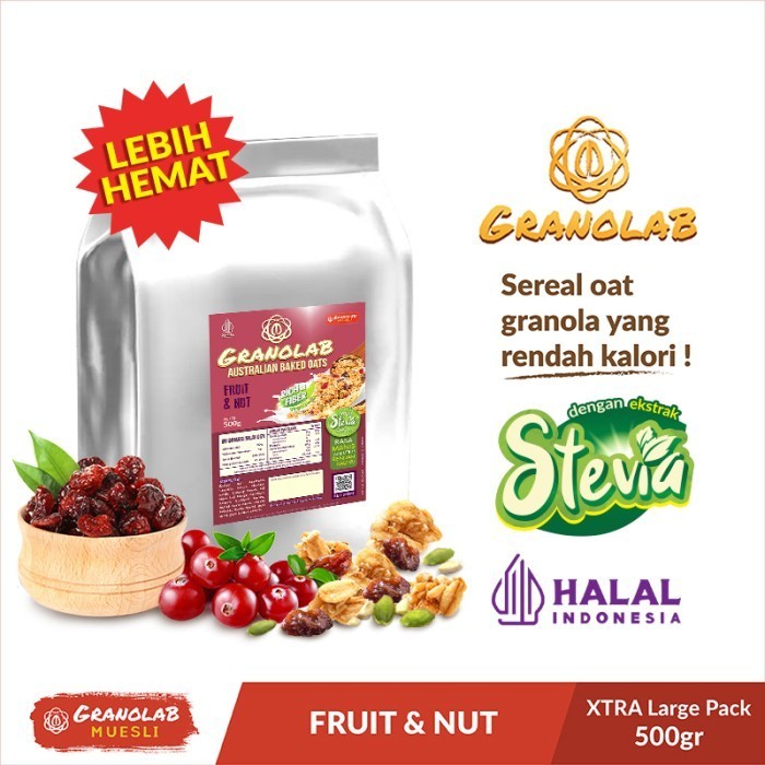 

Terlaris Granola 500 gr Fruit & Nut - Granolab Muesli SALE