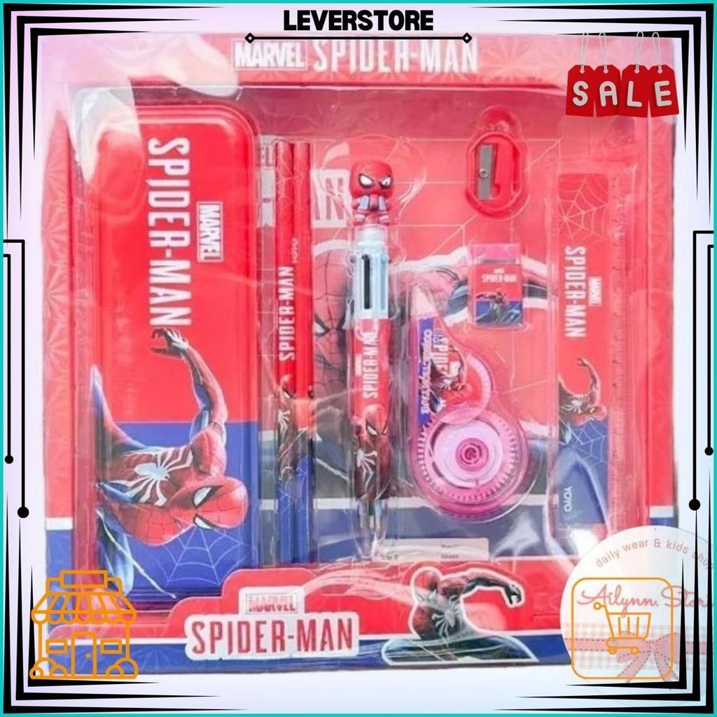 

8021 Set Alat Tulis Souvenir Ultah Isi 8 Pcs Ada Type-X & Pen Cetek Promo