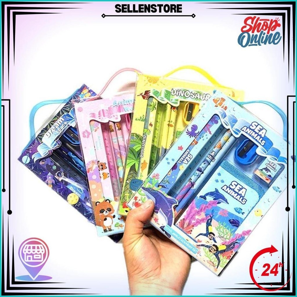 

Cahaya Medan 2011 Stationary Set Kotak Pensil Anak Set Stationery Alat Tulis Kotak Pensil Karakter Promo